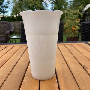 Vintage milk glass vase